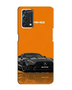 Чохол для OPPO A95 з картинкою «Помаранчевий Mercedes AMG»