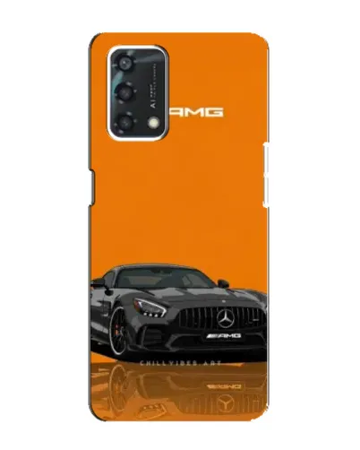 Чохол для OPPO A95 з картинкою «Помаранчевий Mercedes AMG»