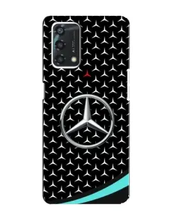 Чохол для OPPO A95 з картинкою «Mercedes — бірюзовий акцент»