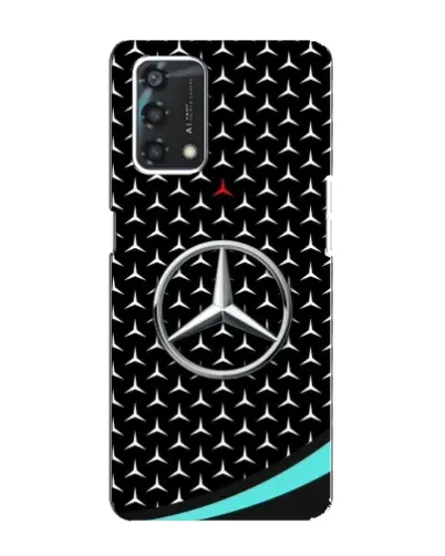 Чохол для OPPO A95 з картинкою «Mercedes — бірюзовий акцент»