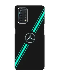Чехол для OPPO A95 с картинкой «Спортивные линии Mercedes»