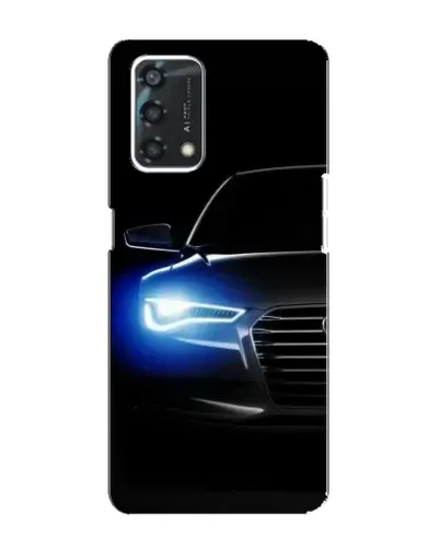 Чохол для OPPO A95 з картинкою «Неоновий погляд Audi»