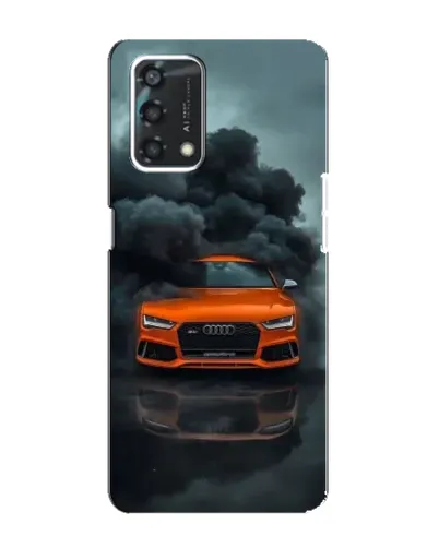 Чохол для OPPO A95 з картинкою «Audi у хмарах диму»