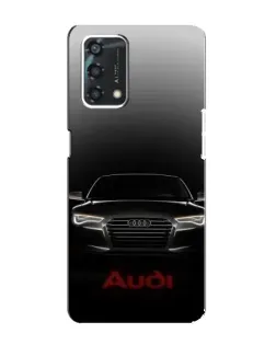 Чохол для OPPO A95 з картинкою «Audi — градієнтний контур»