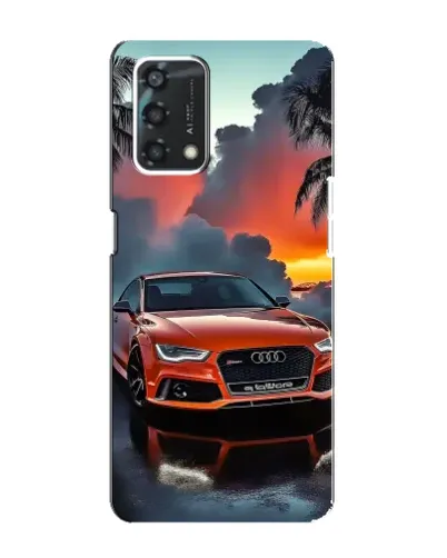 Чохол для OPPO A95 з картинкою «Audi — захід сонця»