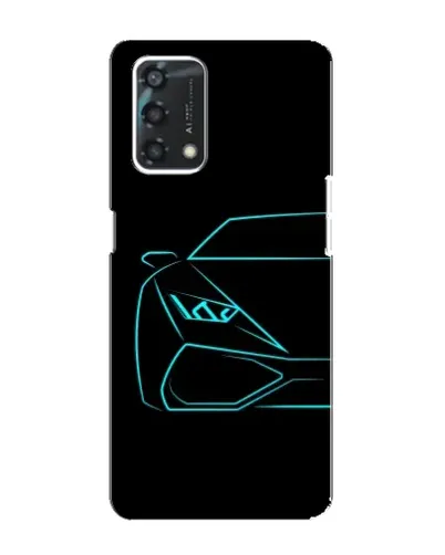 Чохол для OPPO A95 з картинкою «Блакитний силует Lamborghini» Чохол для OPPO A95 з картинкою «Блакитний силует Lamborghini»