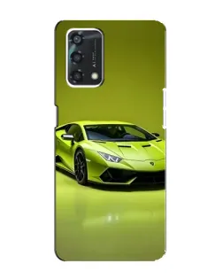 Чохол для OPPO A95 з картинкою «Салатовий Lamborghini Huracan»