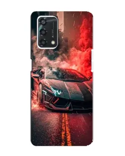 Чохол для OPPO A95 з картинкою «Lamborghini червоний дим»