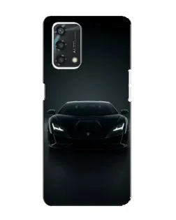 Чохол для OPPO A95 з картинкою «Чорний Lamborghini Aventador»