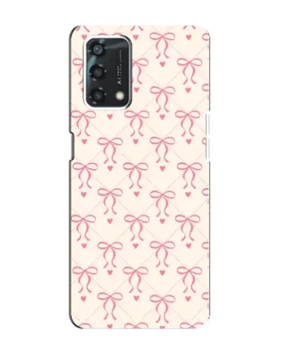 Чохол для OPPO A95 з картинкою «Рожеві бантики Coquette»