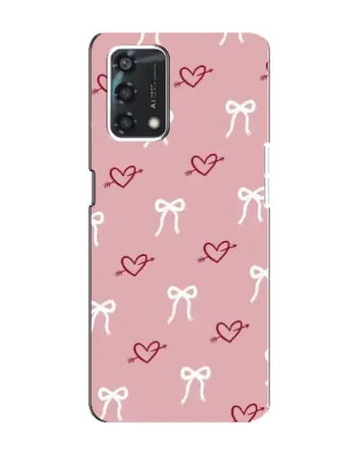 Чохол для OPPO A95 з картинкою «Серця та банти»