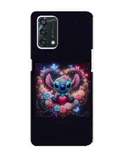 Чохол для OPPO A95 з картинкою «Stitch у квітах»