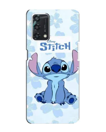 Чохол для OPPO A95 з картинкою «Stitch серед квітів»