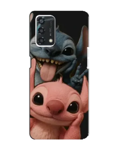 Чохол для OPPO A95 з картинкою «Стіч та Ангел»