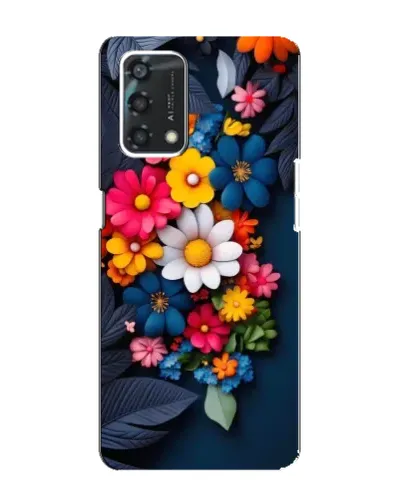 Чехол для OPPO A95 с картинкой «Цветочная феерия»