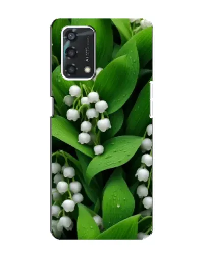 Чехол для OPPO A95 с картинкой «Ландыши в зелени»