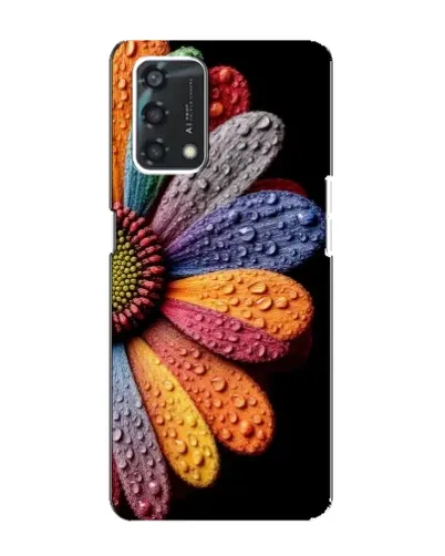Чехол для OPPO A95 с картинкой «Радужный цветок»