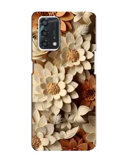 Чохол для OPPO A95 з картинкою «Бежевий флористичний декор» Чохол для OPPO A95 з картинкою «Бежевий флористичний декор»