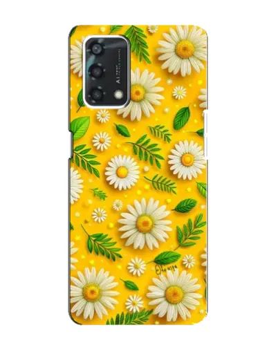 Чехол для OPPO A95 с картинкой «Ромашковое солнце»