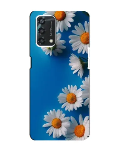 Чехол для OPPO A95 с картинкой «Белоснежные маргаритки»