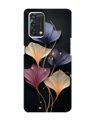 Чехол для OPPO A95 с картинкой «Лиловые цветы грации»