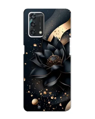 Чехол для OPPO A95 с картинкой «Черный лотос»