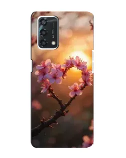 Чохол для OPPO A95 з картинкою «Рожевий цвіт сердечко на тлі заходу» Чохол для OPPO A95 з картинкою «Рожевий цвіт сердечко на тлі заходу»