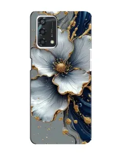 Чохол для OPPO A95 з картинкою «Біла квітка та золотий флюїд» Чохол для OPPO A95 з картинкою «Біла квітка та золотий флюїд»