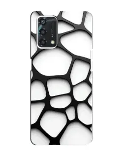 Чохол для OPPO A95 з картинкою «Біла об'ємна сітка»