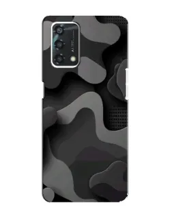Чохол для OPPO A95 з картинкою «Темний абстрактний камуфляж»