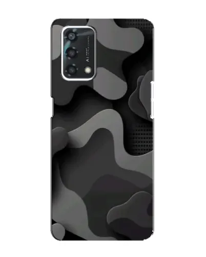 Чохол для OPPO A95 з картинкою «Темний абстрактний камуфляж»