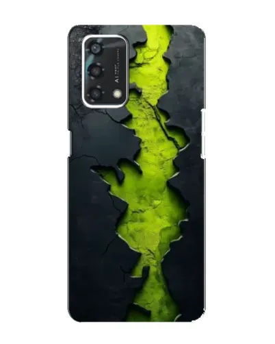 Чохол для OPPO A95 з картинкою «Салатовий розлом скелі»