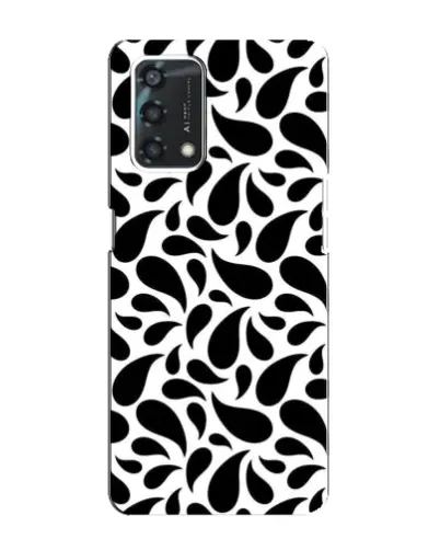 Чохол для OPPO A95 з картинкою «Контрастні чорні краплі»