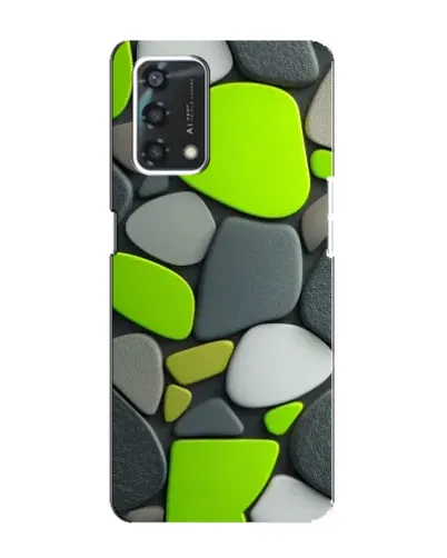 Чохол для OPPO A95 з картинкою «Яскрава неонова галька»