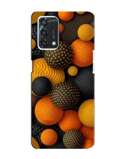 Чохол для OPPO A95 з картинкою «Об'ємні помаранчеві сфери»
