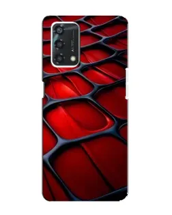Чохол для OPPO A95 з картинкою «Червона глянцева сітка»