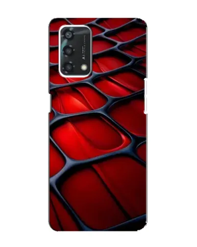 Чохол для OPPO A95 з картинкою «Червона глянцева сітка»