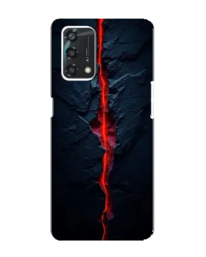 Чохол для OPPO A95 з картинкою «Червона лавова тріщина»