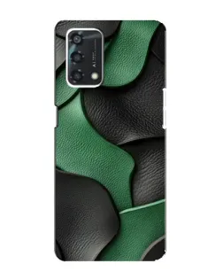 Чохол для OPPO A95 з картинкою «Зелені шкіряні хвилі»