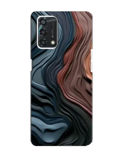 Чохол для OPPO A95 з картинкою «Кольорові хвилі каньйону»