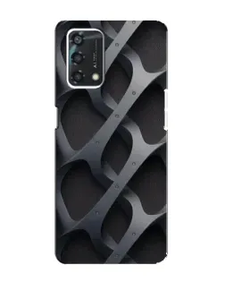 Чохол для OPPO A95 з картинкою «Об'ємне сіре плетіння»