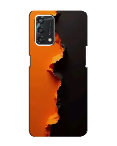 Чохол для OPPO A95 з картинкою «Помаранчевий розлом»