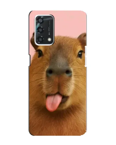 Чохол для OPPO A95 з картинкою «Капібара з язиком»