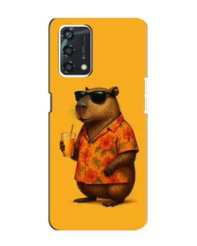 Чохол для OPPO A95 з картинкою «Капібара на відпочинку»
