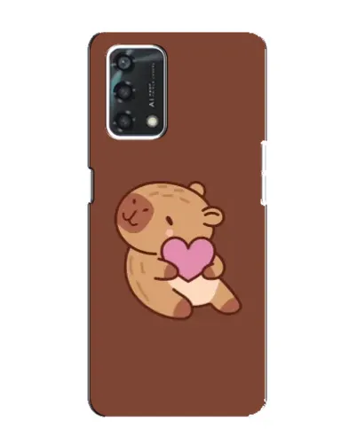 Чохол для OPPO A95 з картинкою «Капібара з серцем»
