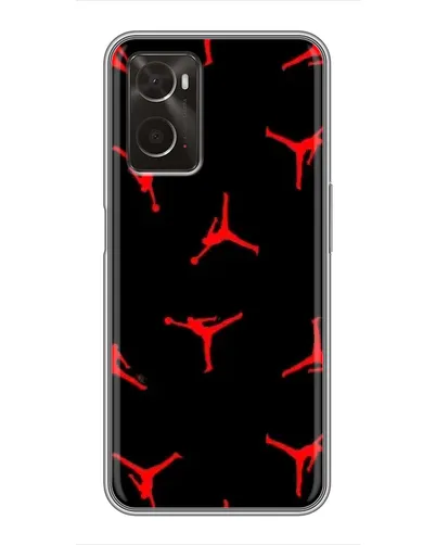 Чохол для OPPO A96 з картинкою «Jordan Red Pattern»