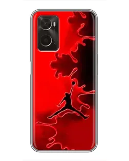 Чохол для OPPO A96 з картинкою «Jordan Red Smoke»