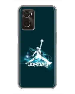 Чохол для OPPO A96 з картинкою «Jordan Blue Fire»