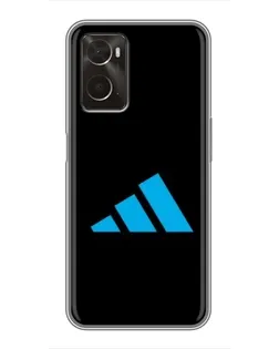 Чехол для OPPO A96 с картинкой «Adidas Cyan Logo»