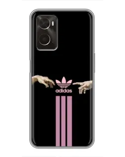 Чехол для OPPO A96 с картинкой «Adidas Hands»